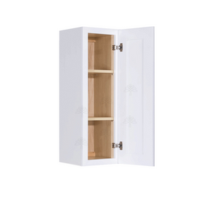 Lancaster Shaker White Wall Cabinet 1 Door 2 Adjustable Shelves 36-inch Height