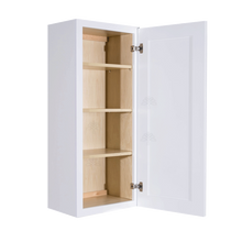 Load image into Gallery viewer, Lancaster Shaker White Wall Cabinet 1 Door 3 Adjustable Shelves