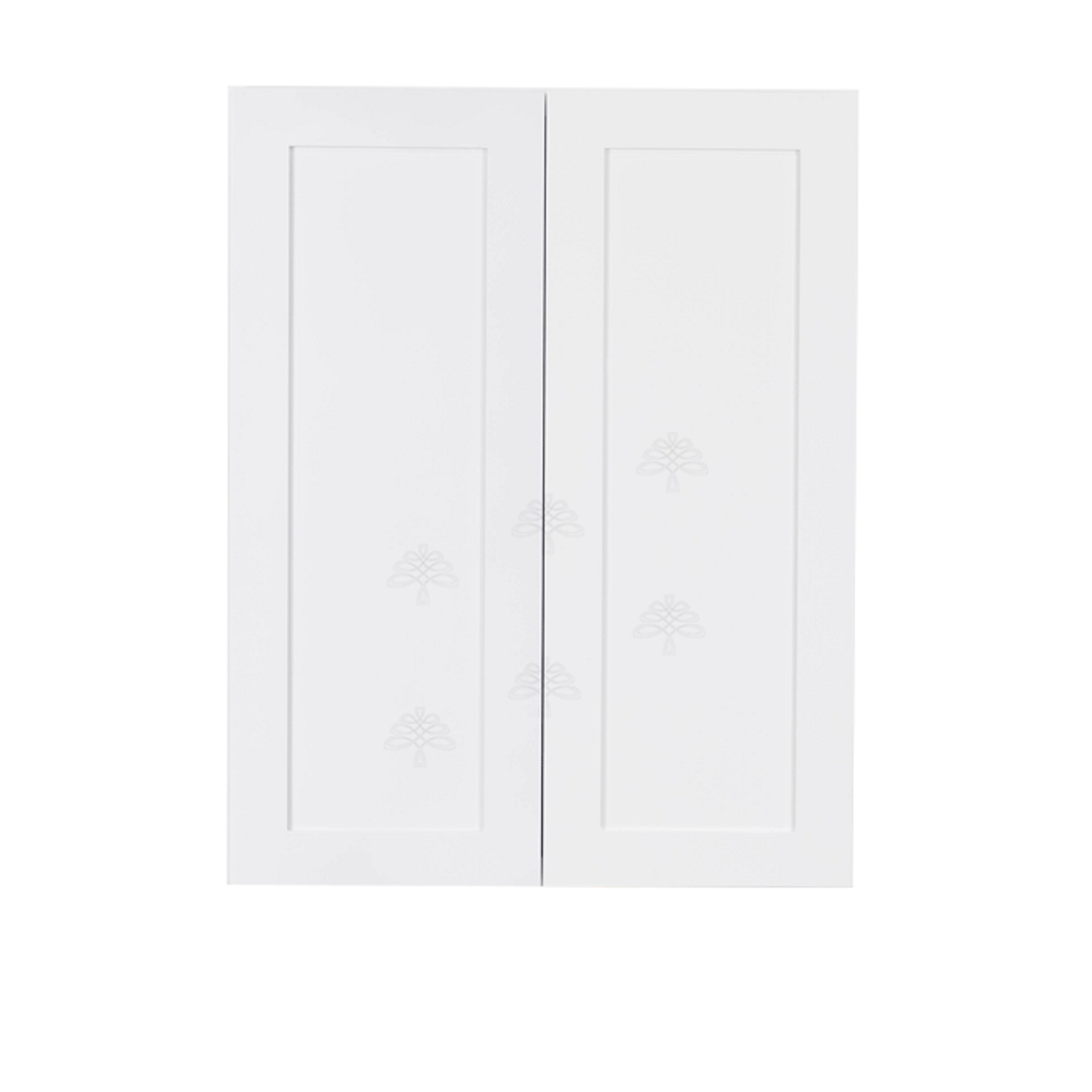 Lancaster Shaker White Wall Cabinet 2 Doors 3 Adjustable Shelves