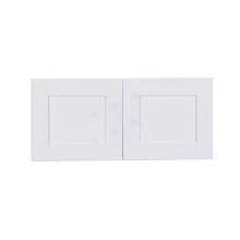 Load image into Gallery viewer, Lancaster Shaker White Wall Cabinet 2 Doors No Shelf 24inch Depth