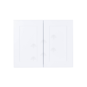 Lancaster Shaker White Wall Cabinet 2 Doors 1 Adjustable Shelf 24inch Depth
