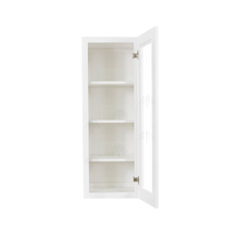 Load image into Gallery viewer, Lancaster Shaker White Wall Mullion Door Cabinet 1 Door 3 Adjustable Shelves Glass not Included