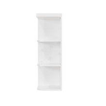 Load image into Gallery viewer, Lancaster Shaker White Wall Open End Shelf No Door 2 Fixed Shelves Left or Right