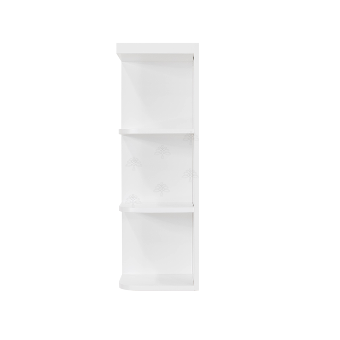 Lancaster Shaker White Wall Open End Shelf No Door 2 Fixed Shelves
