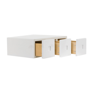 Lancaster Shaker White Wall Small Drawer Cabnet 3 Drawers