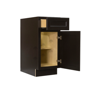 Newport Espresso Base Cabinet 1 Drawer 1 Door 1 Adjustable Shelf