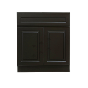 Newport Espresso Sink Base Cabinet 1 Dummy Drawer 2 Doors