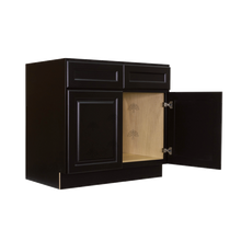 Load image into Gallery viewer, Newport Espresso Sink Base Cabinet 2 Dummy Drawer 2 Doors