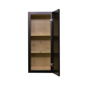 Newport Espresso Wall Cabinet 1 Door 2 Adjustable Shelves
