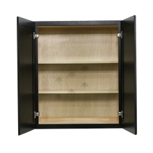 Load image into Gallery viewer, Newport Espresso Wall Cabinet 2 Doors 2 Adjustable Shelves