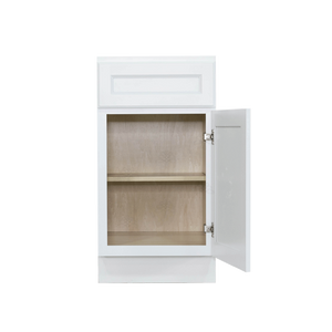 Newport White Base Cabinet 1 Drawer 1 Door 1 Adjustable Shelf