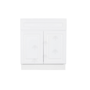 Newport White Base Cabinet 1 Drawer 2 Doors 1 Adjustable Shelf
