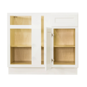 Newport White Base Blind Corner Cabinet 1 Drawer 1 Door