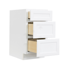 Load image into Gallery viewer, Newport White Vanity Drawer Base Cabinet 3 Drawers