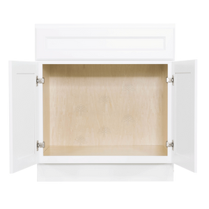 Newport White Vanity Sink Base Cabinet 1 Dummy Drawer 2 Doors