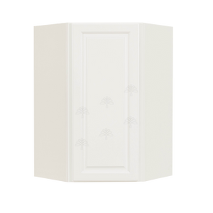 Newport White Wall Diagonal Corner 1 Door 2 Adjustable Shelves