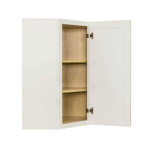 Newport White Wall Diagonal Corner 1 Door 2 Adjustable Shelves