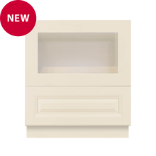 Load image into Gallery viewer, Oxford Series Creamy White Finish Base Microwave with Drawer Cabinet