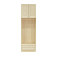 Load image into Gallery viewer, Oxford Tall Double Oven Cabinet 2 Upper Doors and 1 Lower Drawer