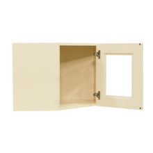 Load image into Gallery viewer, Oxford Wall Mullion Door Diagonal Corner Cabinet 1 Door No Shelf Glass Not Included