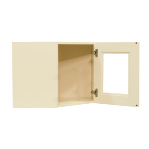 Oxford Wall Mullion Door Diagonal Corner Cabinet 1 Door No Shelf Glass Not Included
