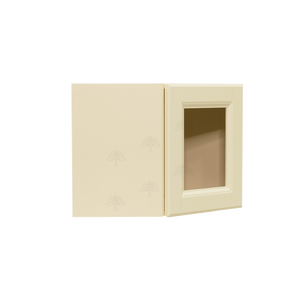 Oxford Wall Mullion Door Diagonal Corner Cabinet 1 Door No Shelf Glass Not Included