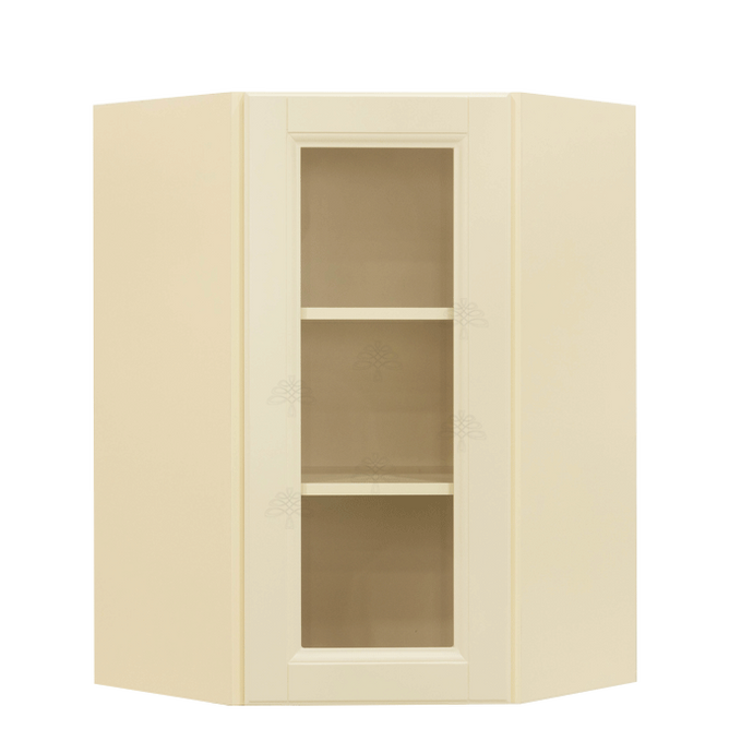 Oxford Wall Mullion Door Diagonal Corner Cabinet 1 Door 2 Adjustable Shelves Glass Not Included