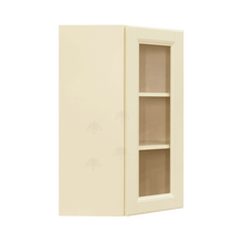 Load image into Gallery viewer, Oxford Wall Mullion Door Diagonal Corner Cabinet 1 Door 2 Adjustable Shelves Glass Not Included