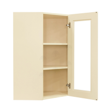 Load image into Gallery viewer, Oxford Wall Mullion Door Diagonal Corner Cabinet 1 Door 2 Adjustable Shelves Glass Not Included