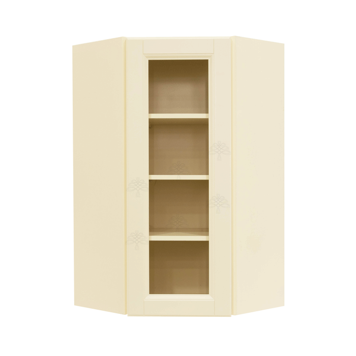 Oxford Wall Mullion Door Diagonal Corner Cabinet 1 Door 3 Adjustable Shelves Glass Not Included