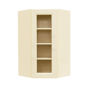 Oxford Wall Mullion Door Diagonal Corner Cabinet 1 Door 3 Adjustable Shelves Glass Not Included