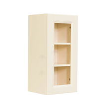 Load image into Gallery viewer, Oxford Wall Mullion Door Cabinet 1 Door 2 Adjustable Shelves 30 Inch Height Glass Not Included