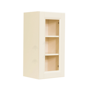 Oxford Wall Mullion Door Cabinet 1 Door 2 Adjustable Shelves 30 Inch Height Glass Not Included