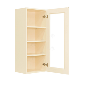 Oxford Wall Mullion Door Cabinet 1 Door 3 Adjustable Shelves Glass Not Included
