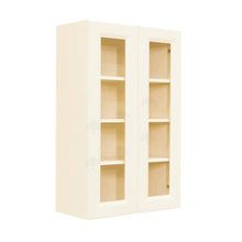 Load image into Gallery viewer, Oxford Wall Mullion Door Cabinet 2 Doors 3 Adjustable Shelves Glass Not Included