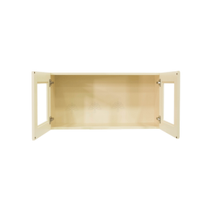 Oxford Wall Mullion Door Cabinet 2 Doors No Shelf 24 Inch Depth Glass Not Included