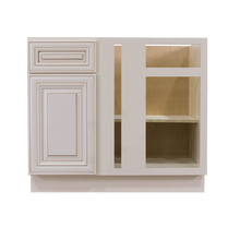 Load image into Gallery viewer, Princeton Creamy White Glazed Base Blind Corner Cabinet 1 Drawer 1 Door