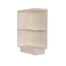 Load image into Gallery viewer, Princeton Creamy White Glazed Base Open End Shelf 12 inch No Door 1 Fixed Shelf (Left)