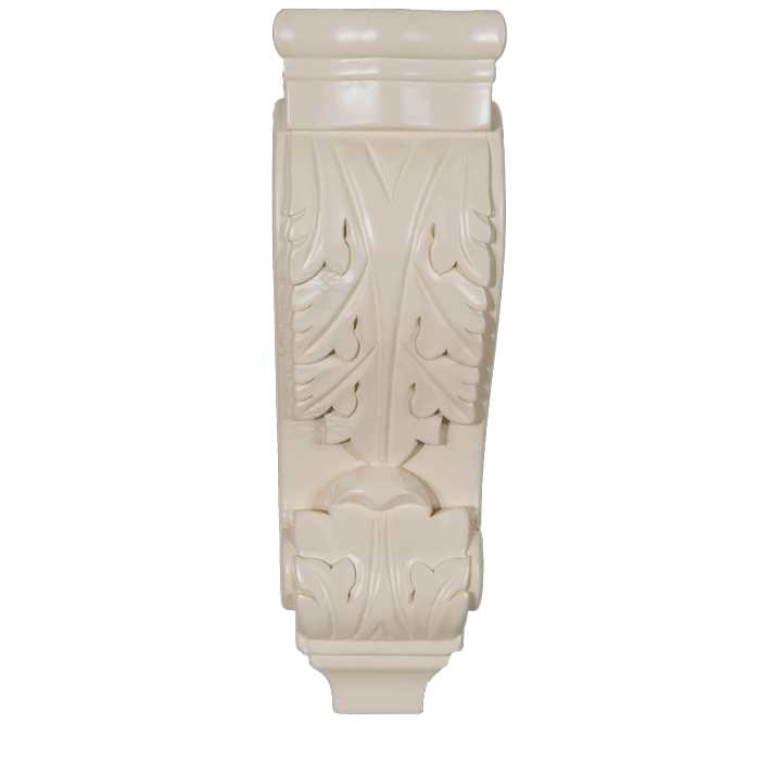 Princeton Creamy White Glazed Moldings & Accessories CORBEL Stan Finish Leaf Design