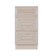 Load image into Gallery viewer, Princeton Creamy White Glazed Base Drawer Cabinet 3 Drawers