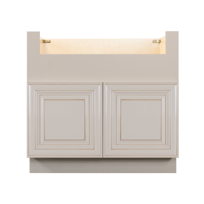 Princeton Series Creamy White With Glaze Farm Sink Base Cabinet