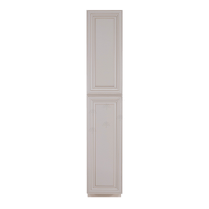 Princeton Creamy White Glazed Tall Pantry 1 Upper Door and 1 Lower Door
