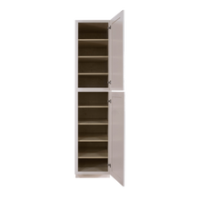 Load image into Gallery viewer, Princeton Creamy White Glazed Tall Pantry 1 Upper Door and 1 Lower Door