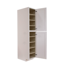 Load image into Gallery viewer, Princeton Creamy White Glazed Tall Pantry 1 Upper Door and 1 Lower Door