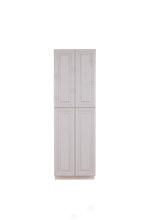 Load image into Gallery viewer, Princeton Creamy White Glazed Tall Pantry 2 Upper Doors and 2 Lower Doors