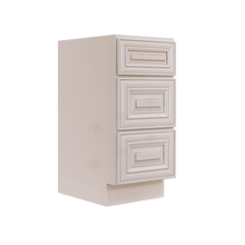 Load image into Gallery viewer, Princeton Creamy White Glazed Vanity Drawer Base Cabinet 3 Drawers