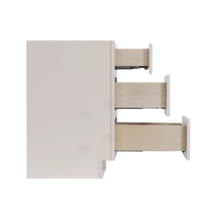 Load image into Gallery viewer, Princeton Creamy White Glazed Vanity Drawer Base Cabinet 3 Drawers