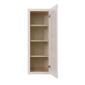 Princeton Creamy White Glazed Wall Cabinet 1 Door 3 Adjustable Shelves