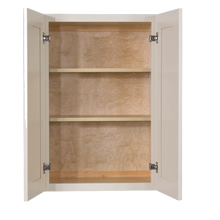 Load image into Gallery viewer, Princeton Creamy White Glazed Wall Cabinet 2 Doors 2 Adjustable Shelves