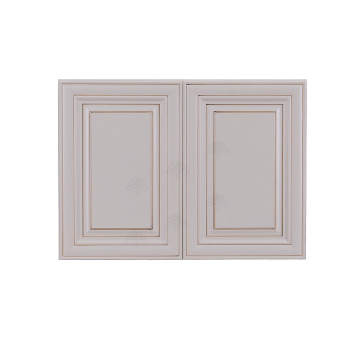 Princeton Creamy White Glazed Wall Cabinet 2 Doors 1 Adjustable Shelf